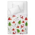 Christmas Pattern, Pattern, Christmas, Trees, Santa Duvet Cover (Single Size) View1