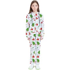 Christmas Pattern, Pattern, Christmas, Trees, Santa Kids  Tracksuit by kyorashop23