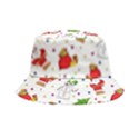 Christmas Pattern, Pattern, Christmas, Trees, Santa Bucket Hat View1