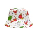 Christmas Pattern, Pattern, Christmas, Trees, Santa Bucket Hat View2