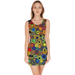 Circles, Colorful Bodycon Dress by kyorashop23