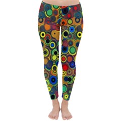 Circles, Colorful Classic Winter Leggings