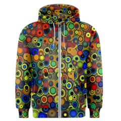 Circles, Colorful Men s Zipper Hoodie