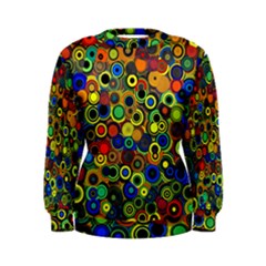 Circles, Colorful Women s Sweatshirt