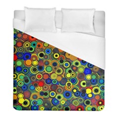 Circles, Colorful Duvet Cover (full/ Double Size) by kyorashop23