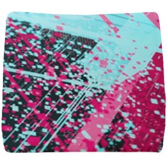 Colorful Splashes Grunge, Abstract Art Seat Cushion by kyorashop23