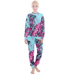 Colorful Splashes Grunge, Abstract Art Women s Lounge Set by kyorashop23