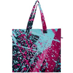 Colorful Splashes Grunge, Abstract Art Canvas Travel Bag