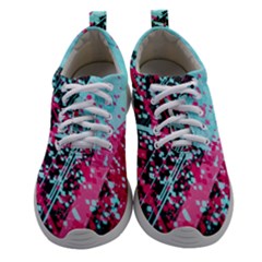 Colorful Splashes Grunge, Abstract Art Women Athletic Shoes by kyorashop23