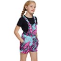 Colorful Splashes Grunge, Abstract Art Kids  Short Overalls View3