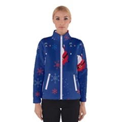 Feliz Natal, Santa, Merry Christmas Women s Bomber Jacket