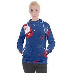 Feliz Natal, Santa, Merry Christmas Women s Hooded Pullover