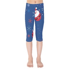 Feliz Natal, Santa, Merry Christmas Kids  Capri Leggings  by kyorashop23