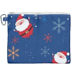 Feliz Natal, Santa, Merry Christmas Canvas Cosmetic Bag (xxxl) by kyorashop23