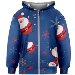 Feliz Natal, Santa, Merry Christmas Kids  Zipper Hoodie Without Drawstring