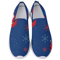 Feliz Natal, Santa, Merry Christmas Men s Slip On Sneakers by kyorashop23