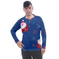 Feliz Natal, Santa, Merry Christmas Men s Pique Long Sleeve T-shirt