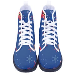 Feliz Natal, Santa, Merry Christmas Kid s High-top Canvas Sneakers by kyorashop23