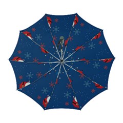 Feliz Natal, Santa, Merry Christmas Automatic Folding Umbrella With Case (large)