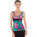 Floral Pattern, Abstract, Colorful, Flow Women s Basic Tank Top View1