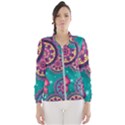 Floral Pattern, Abstract, Colorful, Flow Women s Windbreaker View1