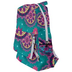 Floral Pattern, Abstract, Colorful, Flow Travelers  Backpack by kyorashop23