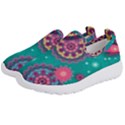 Floral Pattern, Abstract, Colorful, Flow Kids  Slip On Sneakers View2