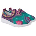 Floral Pattern, Abstract, Colorful, Flow Kids  Slip On Sneakers View3