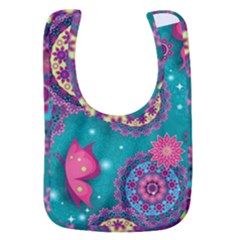 Floral Pattern, Abstract, Colorful, Flow Baby Bib by kyorashop23