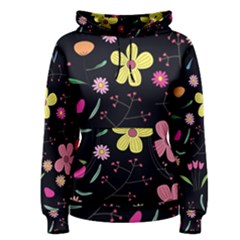 Foliage Pattern, Adorable Beautiful Women s Pullover Hoodie