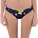 Foliage Pattern, Adorable Beautiful Reversible Hipster Bikini Bottoms View3