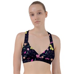 Foliage Pattern, Adorable Beautiful Sweetheart Sports Bra