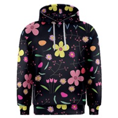 Foliage Pattern, Adorable Beautiful Men s Overhead Hoodie