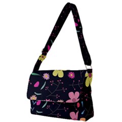 Foliage Pattern, Adorable Beautiful Full Print Messenger Bag (s) by kyorashop23