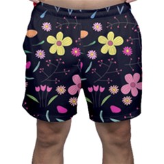 Foliage Pattern, Adorable Beautiful Men s Shorts by kyorashop23