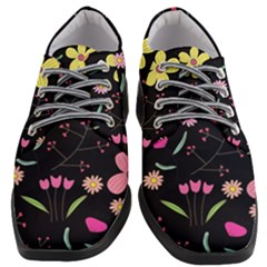 Foliage Pattern, Adorable Beautiful Women Heeled Oxford Shoes by kyorashop23