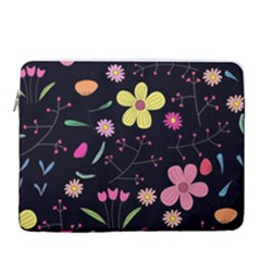 Foliage Pattern, Adorable Beautiful 15  Vertical Laptop Sleeve Case With Pocket by kyorashop23