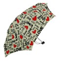 Love Abstract Background Love Textures Mini Folding Umbrellas View2