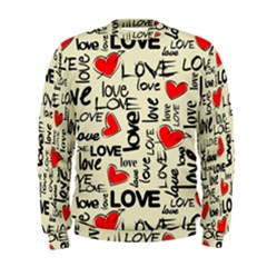 Love Abstract Background Love Textures Men s Sweatshirt