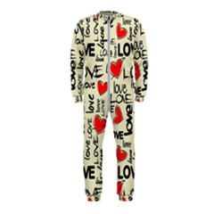 Love Abstract Background Love Textures Onepiece Jumpsuit (kids)