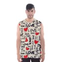 Love Abstract Background Love Textures Men s Basketball Tank Top View1