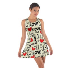 Love Abstract Background Love Textures Cotton Racerback Dress