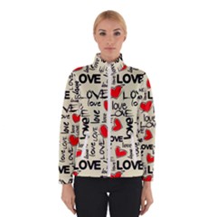 Love Abstract Background Love Textures Women s Bomber Jacket