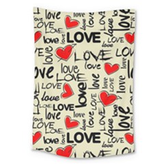 Love Abstract Background Love Textures Large Tapestry