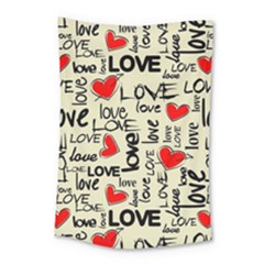 Love Abstract Background Love Textures Small Tapestry