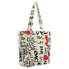 Love Abstract Background Love Textures Everyday Shoulder Bag With Pouch Bag by kyorashop23