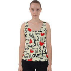 Love Abstract Background Love Textures Velvet Tank Top by kyorashop23