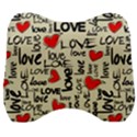 Love Abstract Background Love Textures Velour Head Support Cushion View1