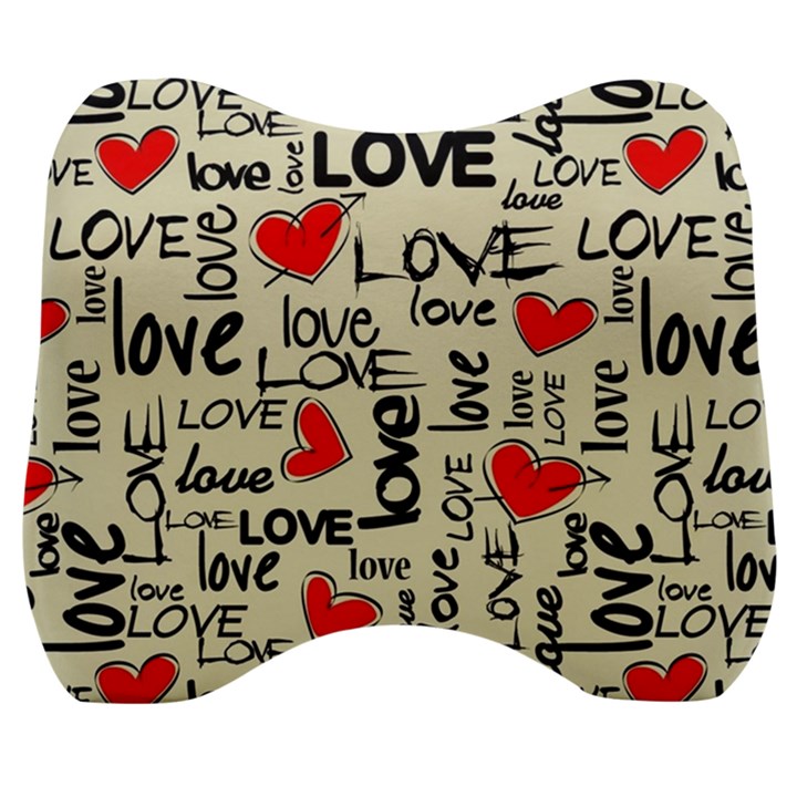 Love Abstract Background Love Textures Velour Head Support Cushion