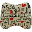 Love Abstract Background Love Textures Velour Head Support Cushion View2